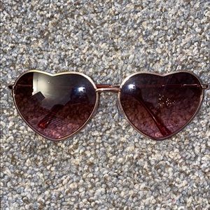 Retro heart shaped sunglasses